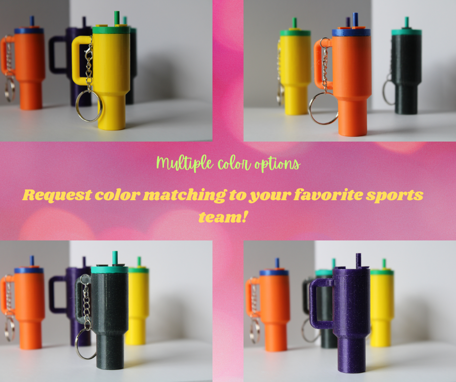 Tumbler Style Chapstick Holder Keychain