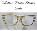 GOLD - Matrix Prism Stripes