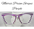 PURPLE - Matrix Prism Stripes