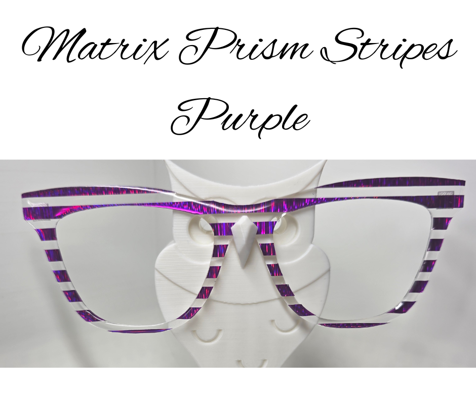 PURPLE - Matrix Prism Stripes