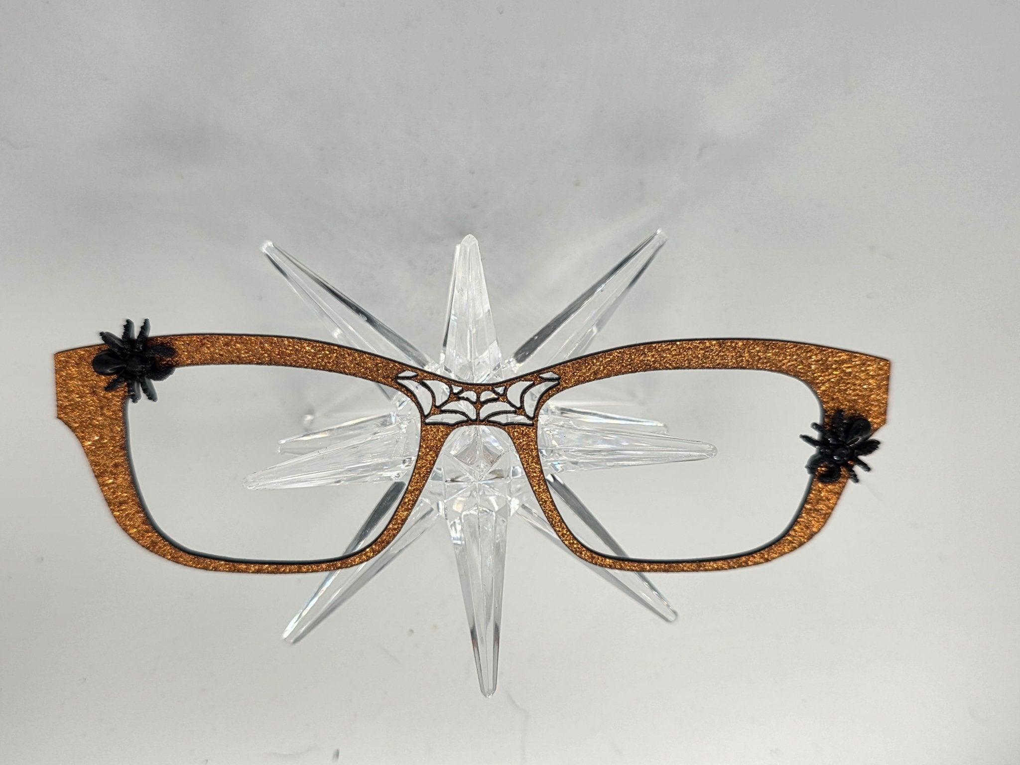 Orange Glitter Webs - R3dvelvetee