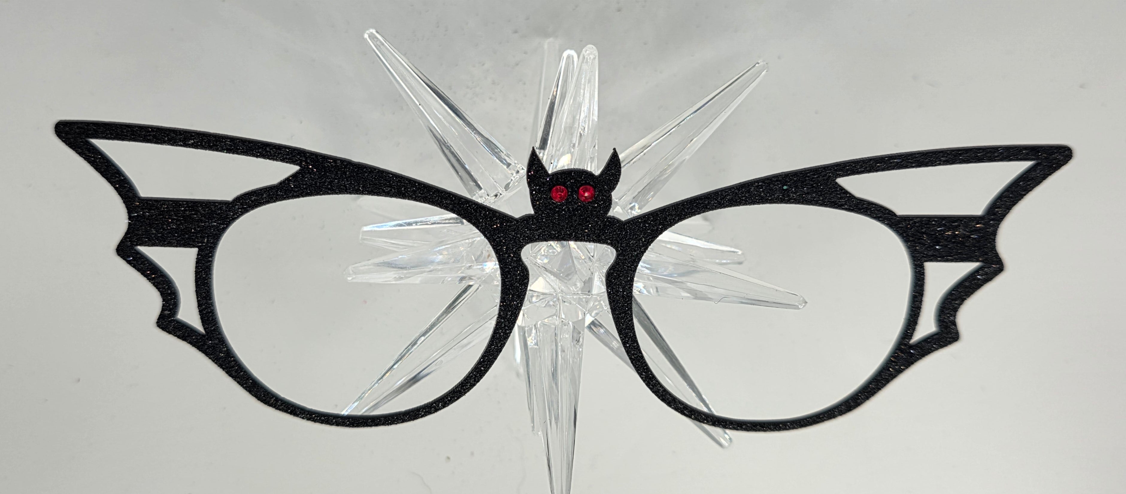 Bat-iful in Black Glitter