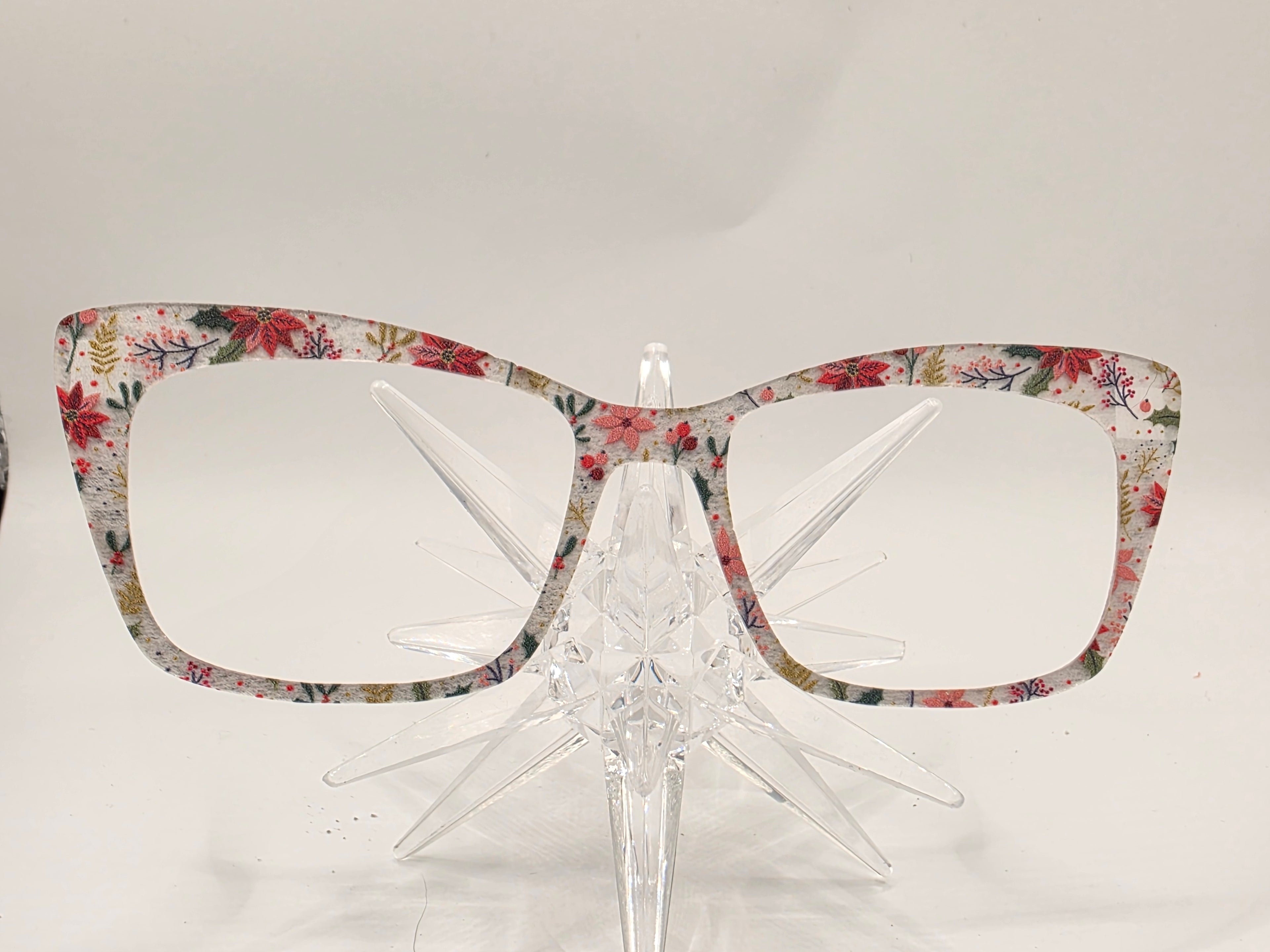 Frosted Poinsettas