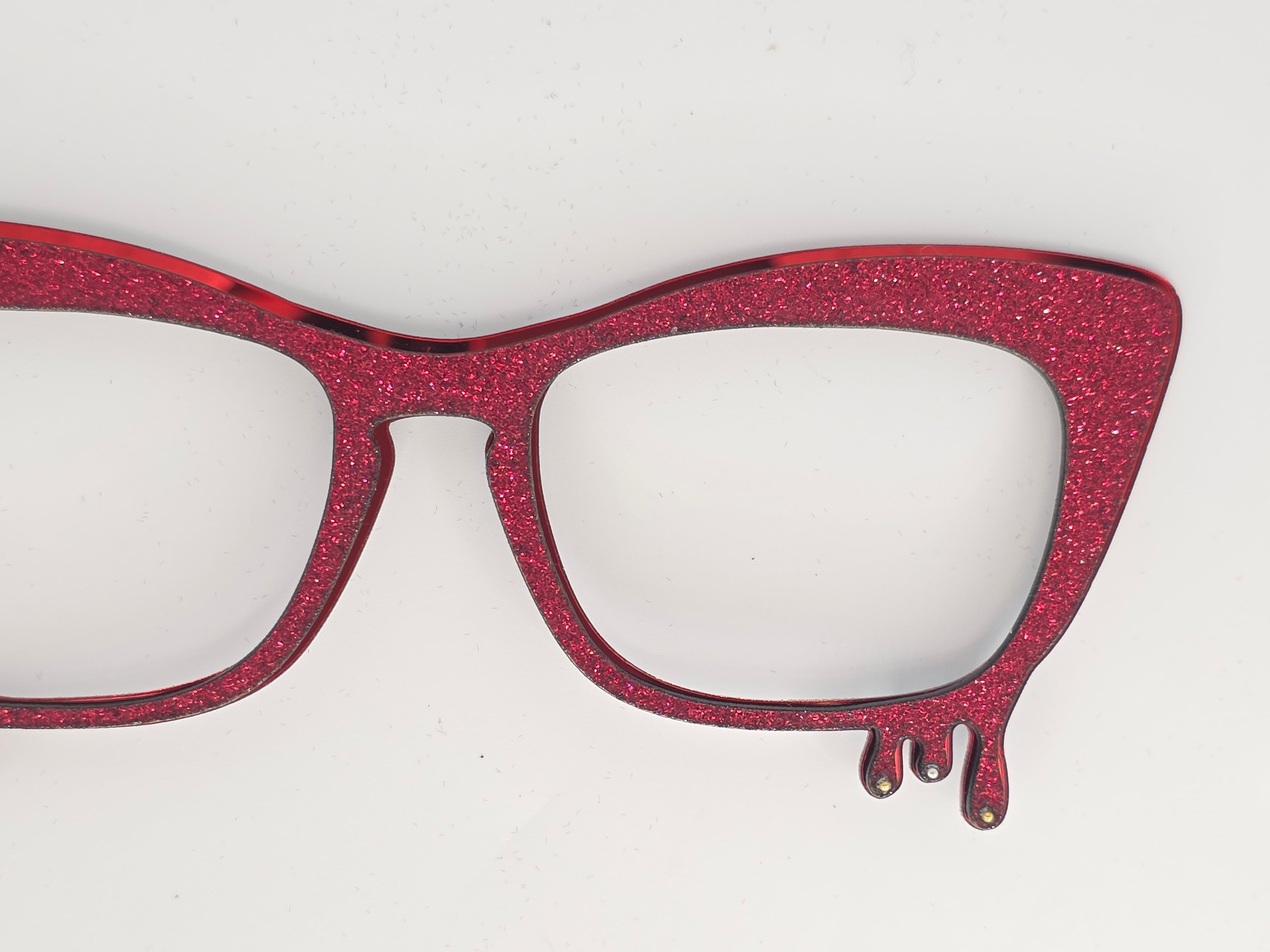 Red Glitter Drip