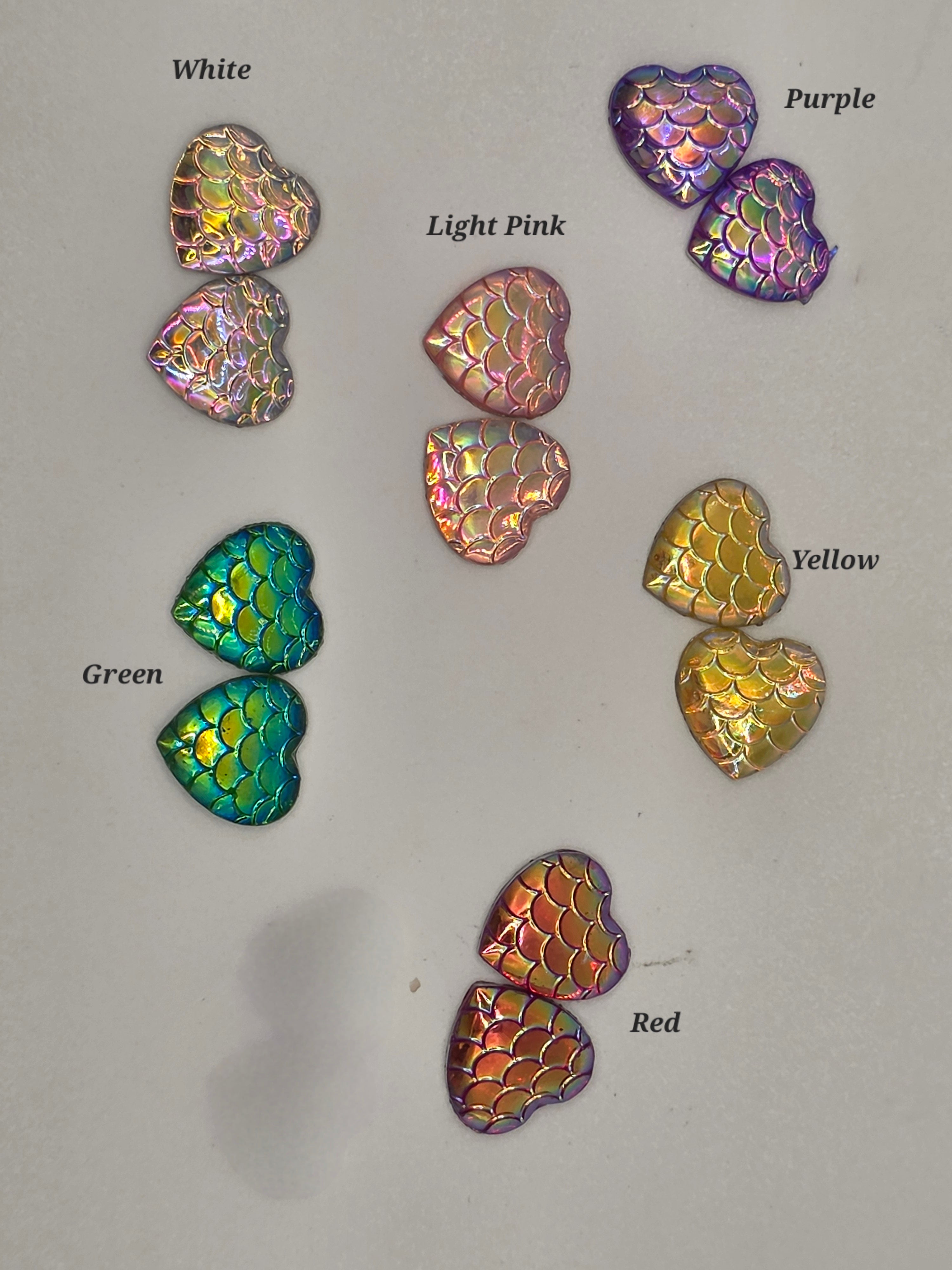 Mermaid Iridescent Hearts