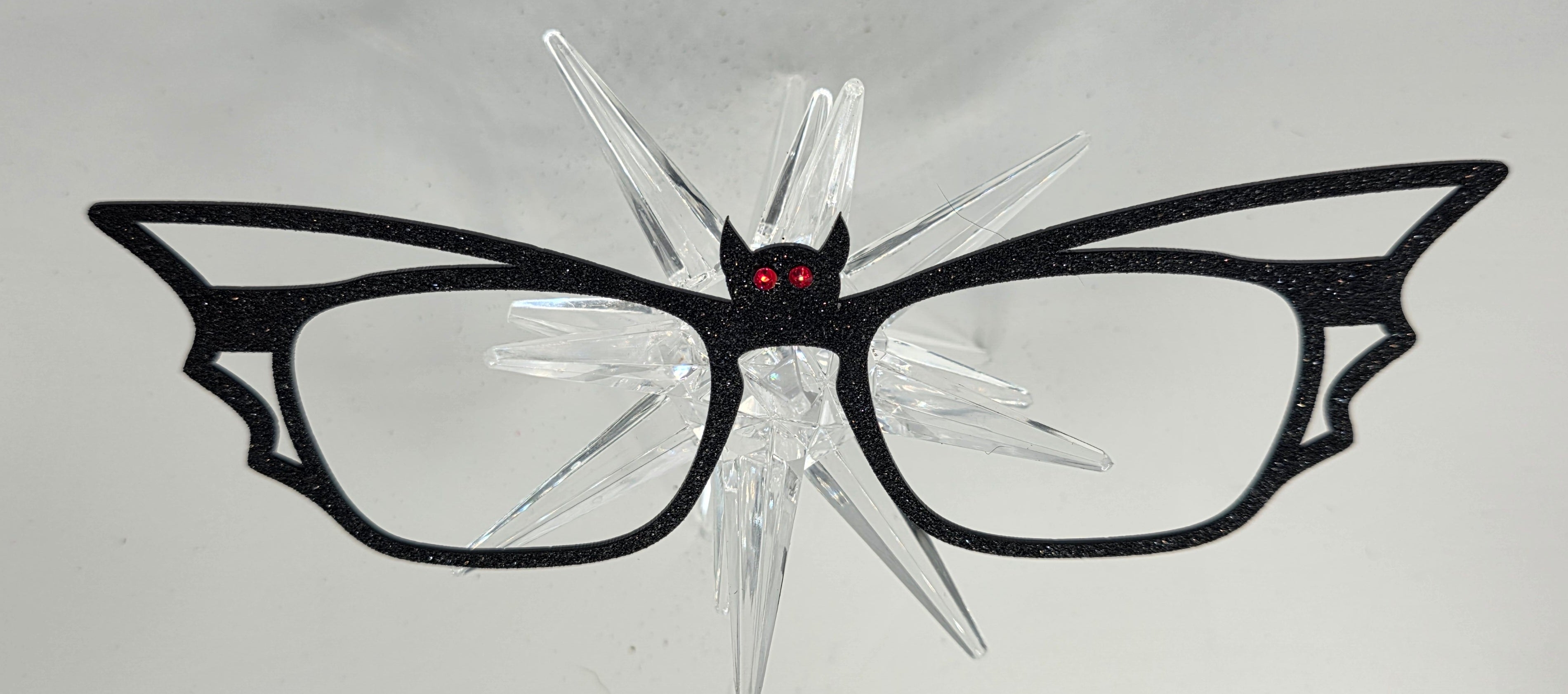 Bat-iful in Black Glitter
