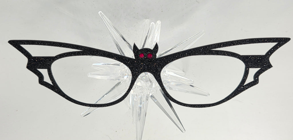 Bat-iful in Black Glitter