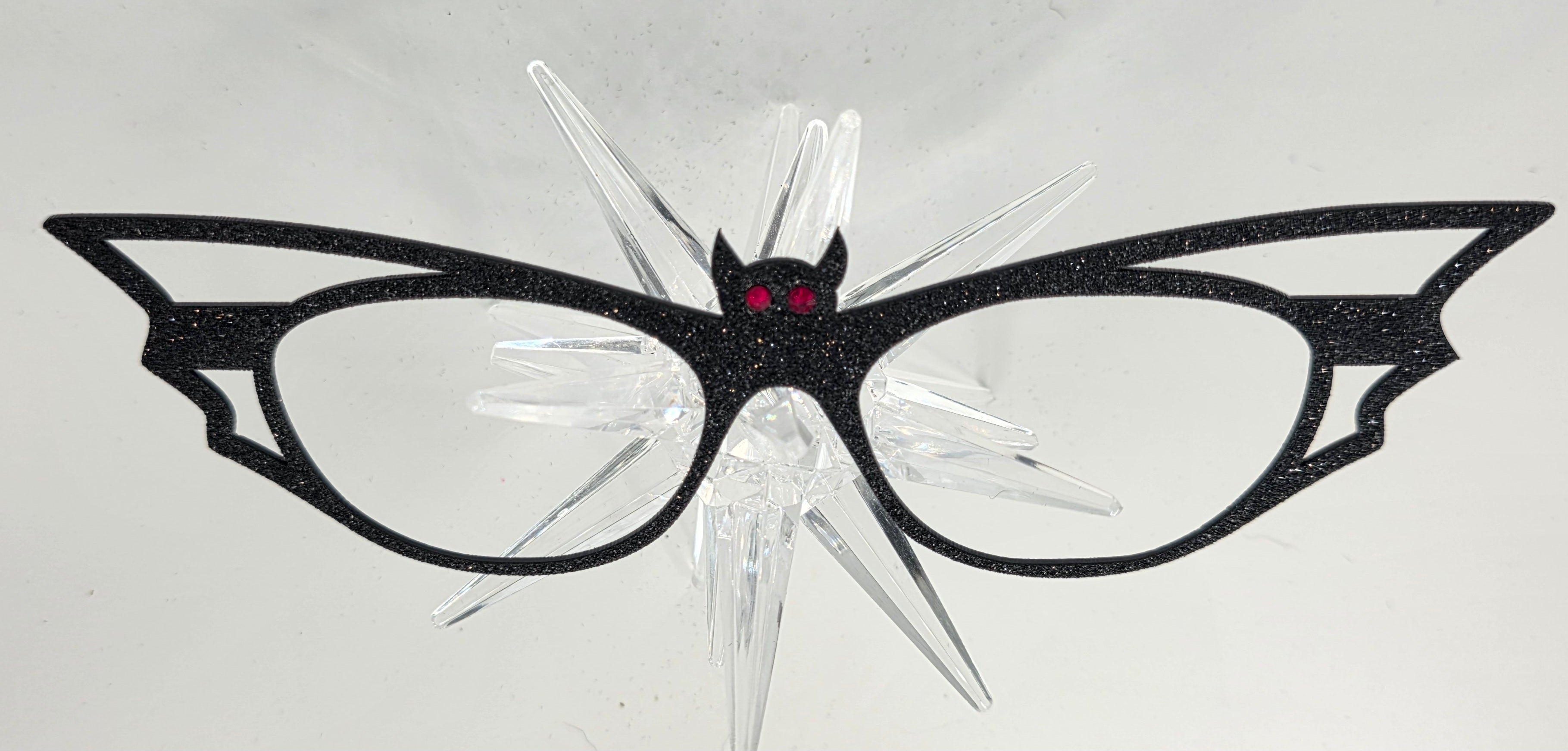 Bat-iful in Black Glitter